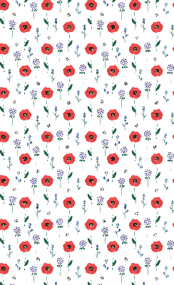 Daylight roller blind Poppy flowers