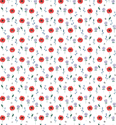 Daylight roller blind Poppy flowers