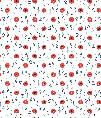 Daylight roller blind Poppy flowers