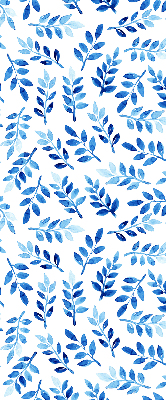 Daylight roller blind Blue leaves