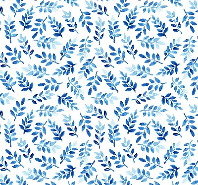 Daylight roller blind Blue leaves