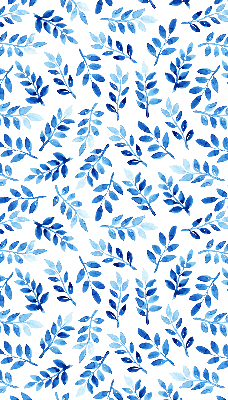 Daylight roller blind Blue leaves