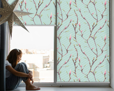 Roller blind for window Twigs