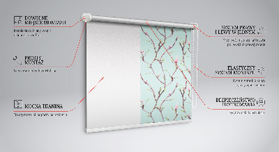 Roller blind for window Twigs