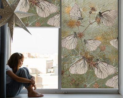 Roller blind for window Butterflies in the meadow