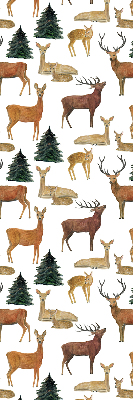 Kitchen roller blind Deer and deer