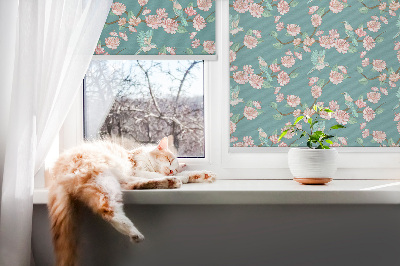 Kitchen roller blind Birds among branches