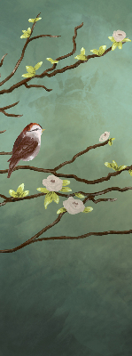 Roller blind Birds on the branch