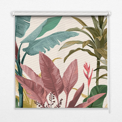 Window blind Colorful leaves