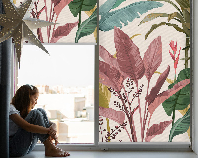 Window blind Colorful leaves