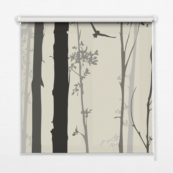 Roller blind for window Trees