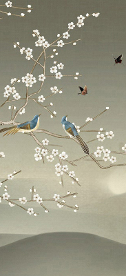 Kitchen roller blind Birds on the branch