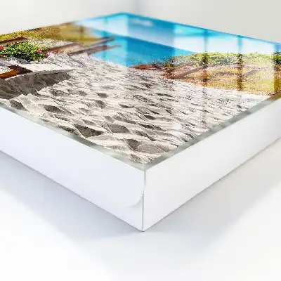Wall mounted key box Coastal path by the sea