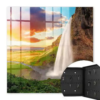 Wall mounted key cabinet A stunning landscape with greenery in the background