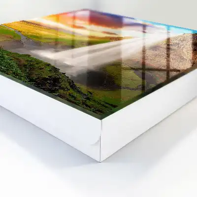 Wall mounted key cabinet A stunning landscape with greenery in the background