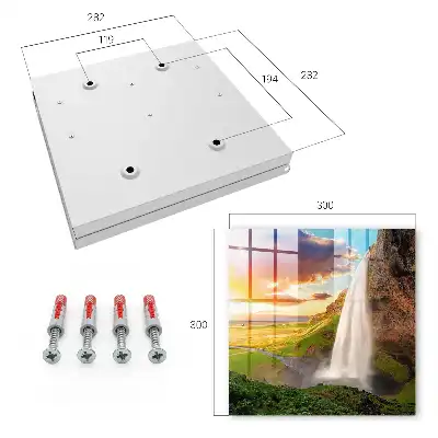 Wall mounted key cabinet A stunning landscape with greenery in the background