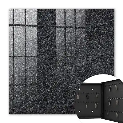 Key box for home Stone structure in black and gray