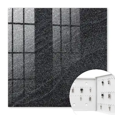 Key box for home Stone structure in black and gray
