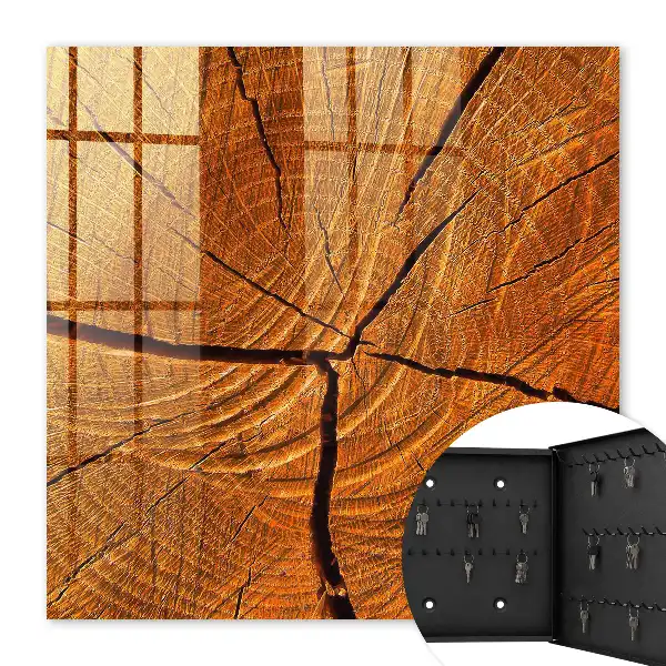 Decorative key box Wood grain
