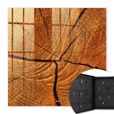 Decorative key box Wood grain