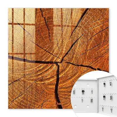 Decorative key box Wood grain