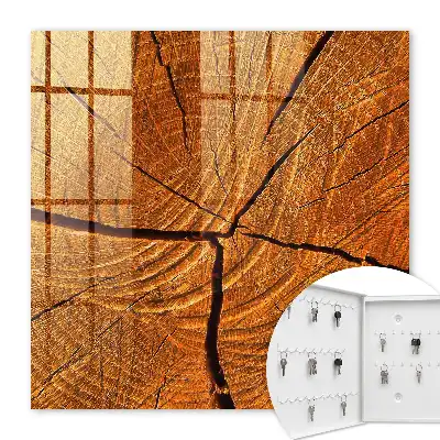 Decorative key box Wood grain