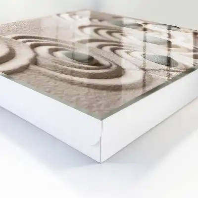 Wall mounted key box Zen peace with gray stones