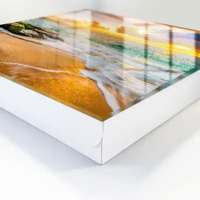 Wall mounted key box Sunset in warm colors