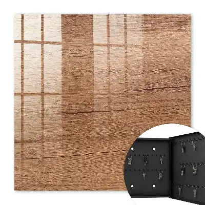 Decorative key box Wooden texture with natural grain
