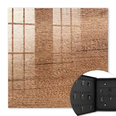 Decorative key box Wooden texture with natural grain