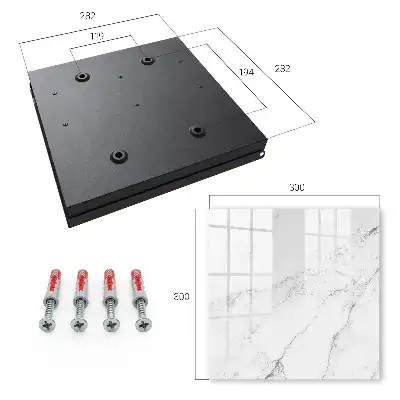 Wall mounted key cabinet Gray elegance with patterns
