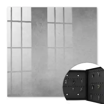 Key cabinet Gray abstraction with delicate patterns