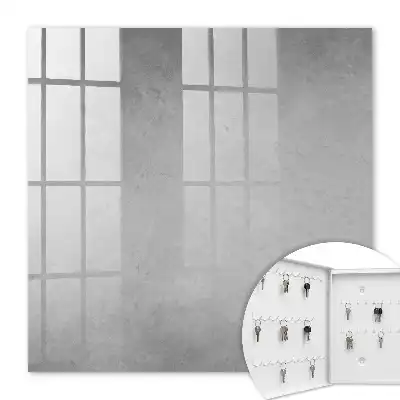 Key cabinet Gray abstraction with delicate patterns