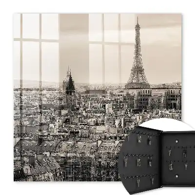 Key box for home Urban elegance with the Eiffel Tower