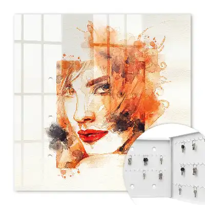 Key cabinet A feminine watercolor full of energy