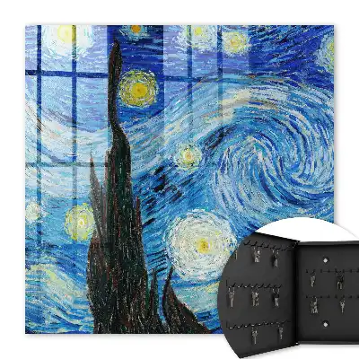Key cabinet The night sky in shades