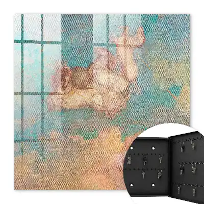 Key box for home A dreamy dream on a turquoise background