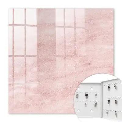 Key cabinet Pink weave texture elegance