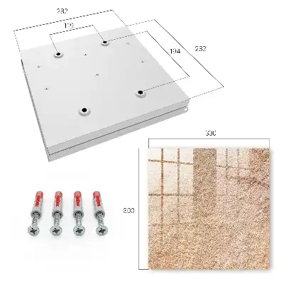 Wall mounted key box Beige sand pattern