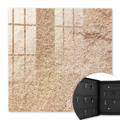 Wall mounted key box Beige sand pattern