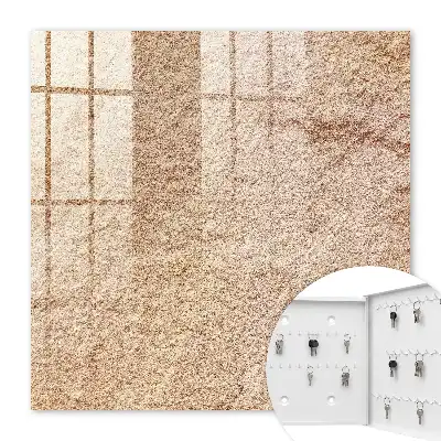 Wall mounted key box Beige sand pattern
