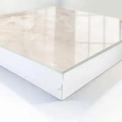 Wall mounted key cabinet Marble elegance in natural tones
