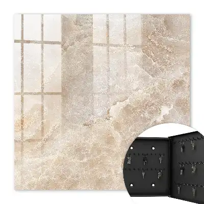 Wall mounted key box Beige marble full of elegance