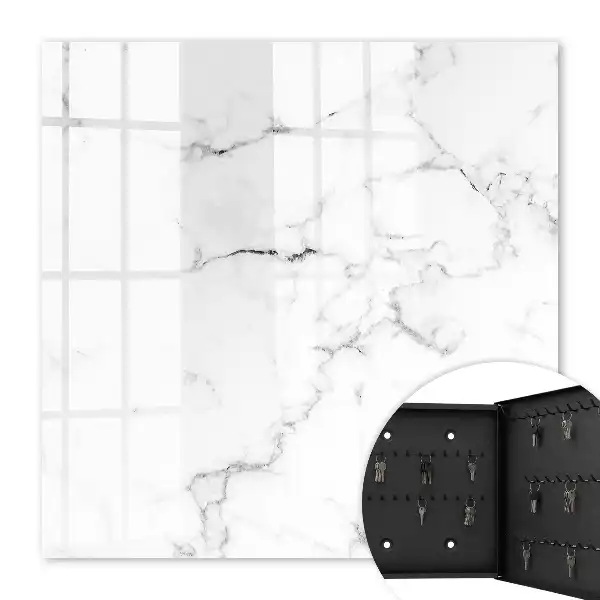 Key box for home Marbled pattern with gray details