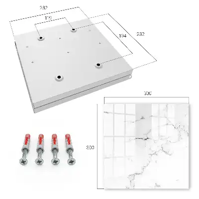 Key box for home Marbled pattern with gray details
