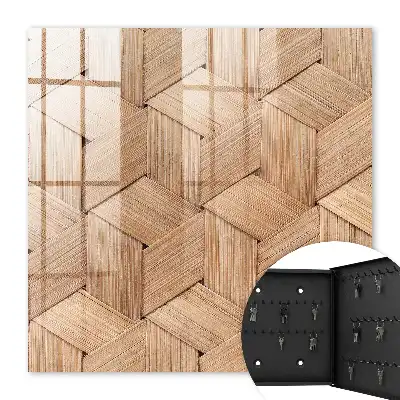 Wall mounted key cabinet The geometry of the nature of the braid pattern