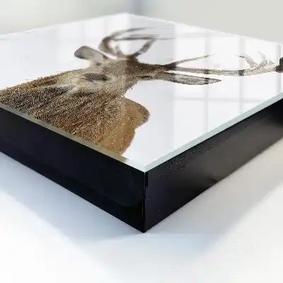 Wall mounted key box A winter deer full of harmony