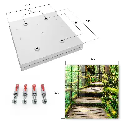 Key box for home Forest bridge in the green forest