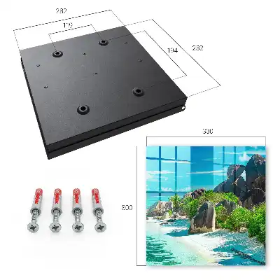 Decorative key box A tropical beach of lush greenery