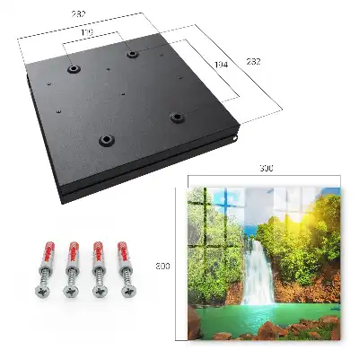 Wall mounted key cabinet Tropical Green Waterfall